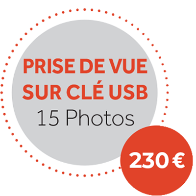 Badge tarif prise de vu clé usb 15 photos