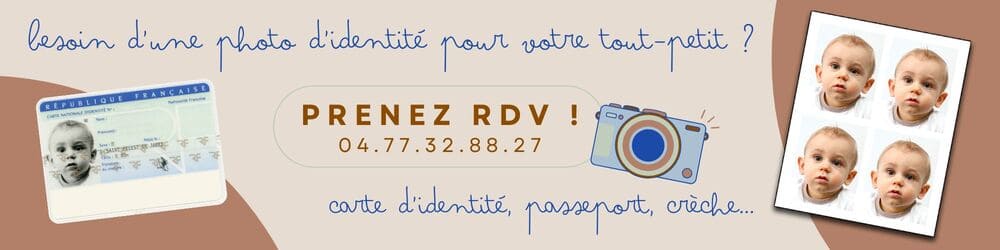 Bannière photo identité bébé